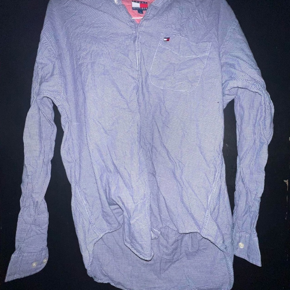 Tommy Hilfiger Blue Casual Shirt with Relaxed Fit